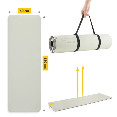 Protiskluzová podložka na cvičení TPE 0,6 cm