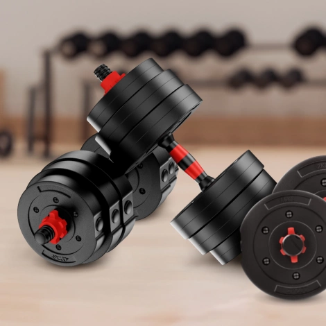 Nastavitelné bitumenové činky 2 x 10 kg