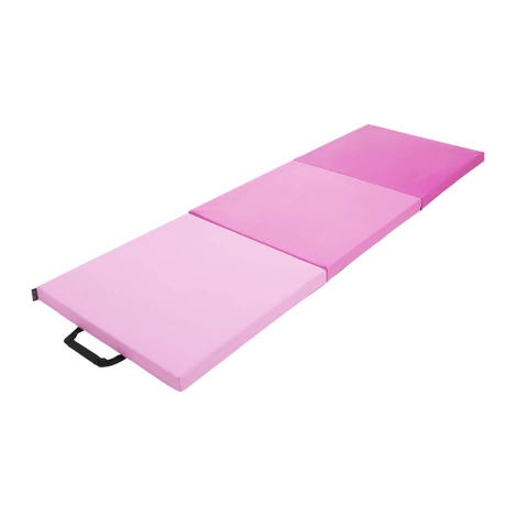 Skládací gymnastická žíněnka růžová