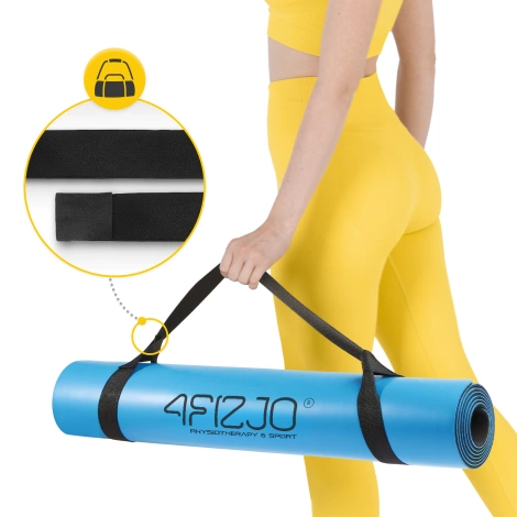 Kaučuková podložka na jógu YOGA MAT 4 mm