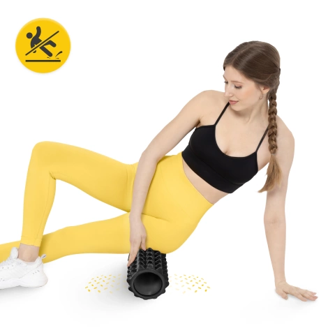Masážní válec s výstupky EVA 33 cm černý