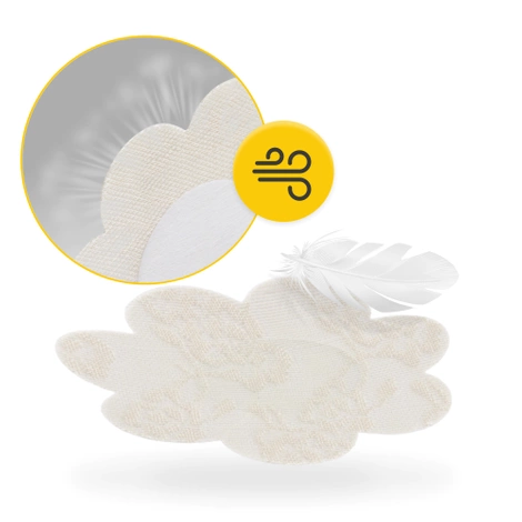 Samolepky na bradavky va tvaru bavlněných květů