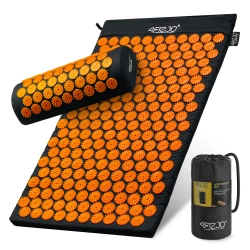 Akupresurní podložka s polštářem oranžová