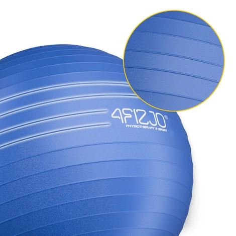 Gymnastický nafukovací míč 85 cm tmavě modrý