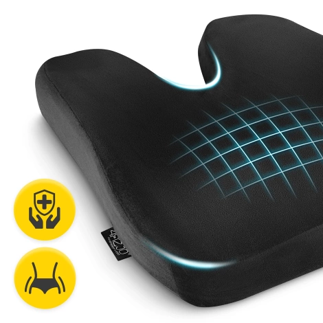 Ortopedický polštář na záda PRO černý