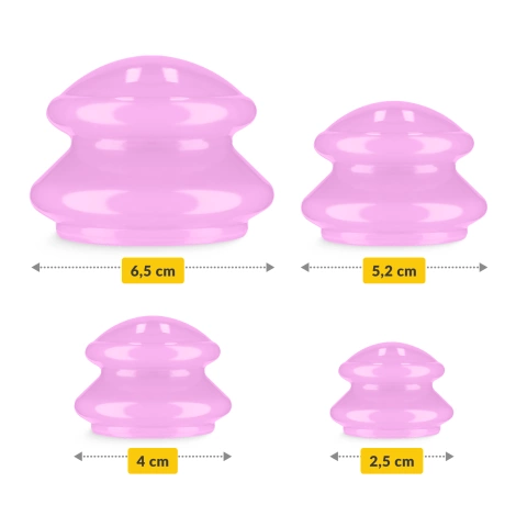 Silikonové masážní baňky MED+ 4 ks.