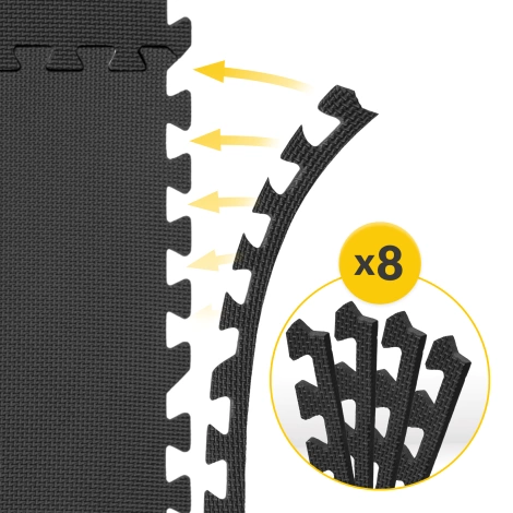 Ochranná podlaha do posilovny PUZZLE 60 x 60 cm 4 ks.