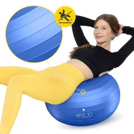 Gimnastický míč DONUT AIR BALL modrý