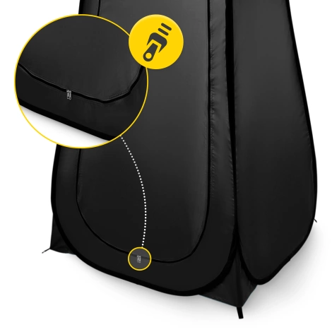 Převlékací stan Mountain Goat černý