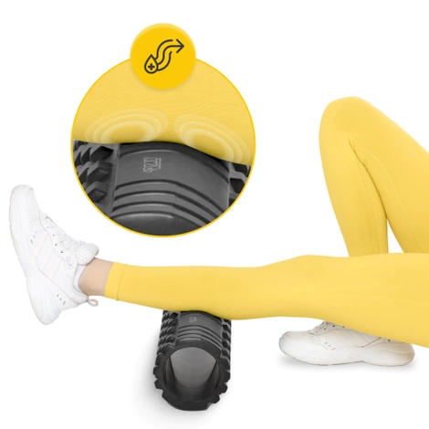 Masážní válec s výstupky EVA 45 cm černý