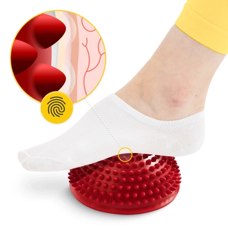 Balanční masážní polokoule 2 ks. červené