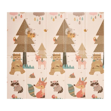 Skládací vzdělávací podložka XXL – "Lesní království a let balónem"