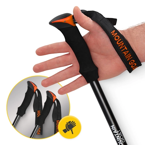 Trekové hole PEAK+ oranžové