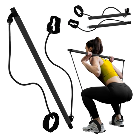Posilovací tyč na pilates s expandéry