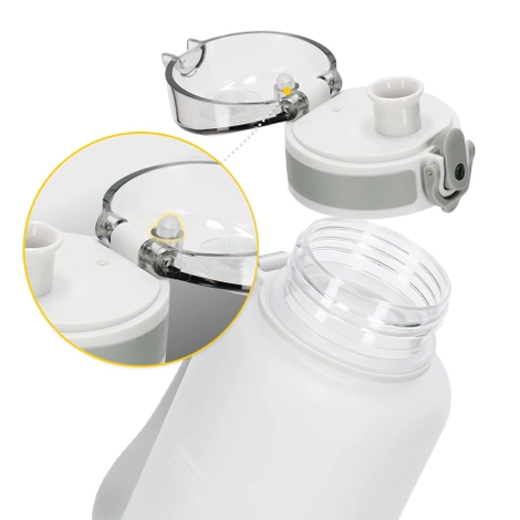 Sportovní láhev na vodu 1L šedá