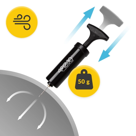 Míč na pilates 22 cm šedý