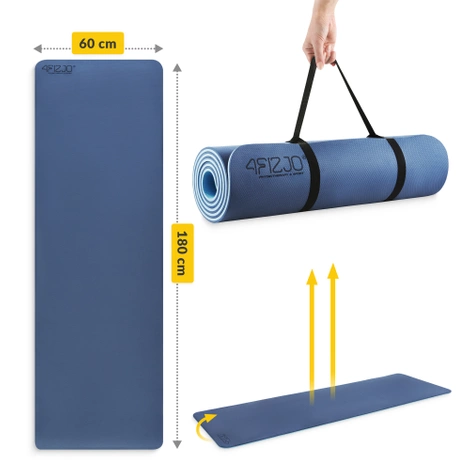 Protiskluzová podložka na cvičení TPE 1 cm