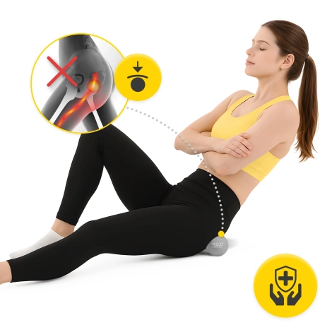 Masážní míček Lacrosse Massage Ball šedý