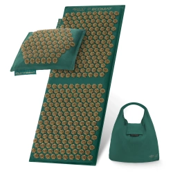 ECO akupresurní podložka s polštářem XL zelená