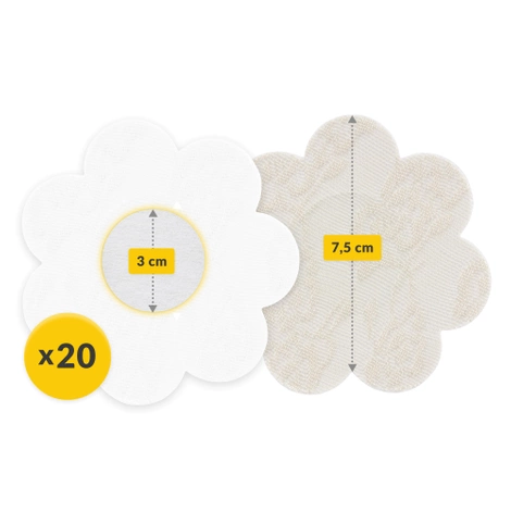 Samolepky na bradavky va tvaru bavlněných květů