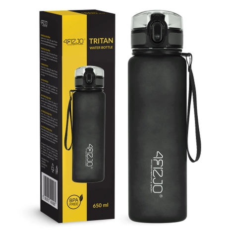 Sportovní láhev na vodu 650 ml černá