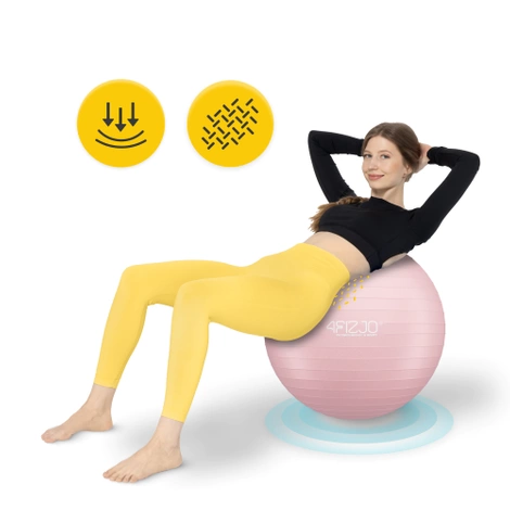 Gymnastický míč 65 cm růžový