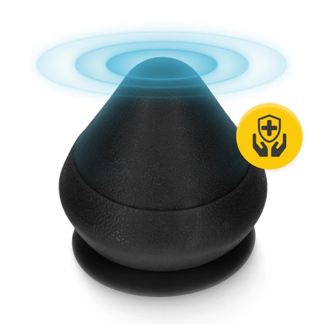 Masážní kužel na zeď černý