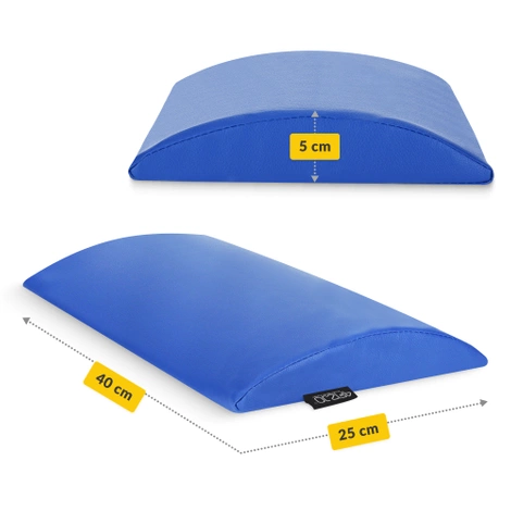 Rehabilitační masážní půlválec modrý