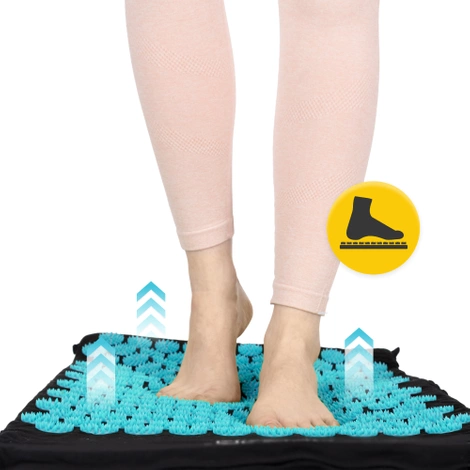 Akupresurní podložka s polštářem modrá