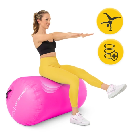 Nafukovací gimnastický váleček air barrel 60 cm