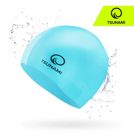 Dětská plavecká čepice TSUNAMI modrá