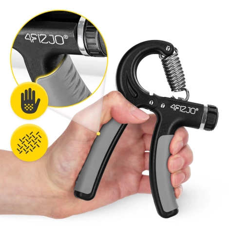 Nastavitelný posilovač zápěstí šedý