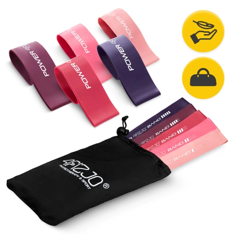 Sada odporových gum MINI POWER BAND 5 ks.