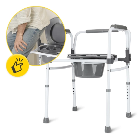 Toaletní křeslo 3 v 1 s nastavením výšky