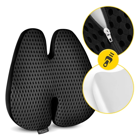 Anatomicky polštář z paměťové pěny černý