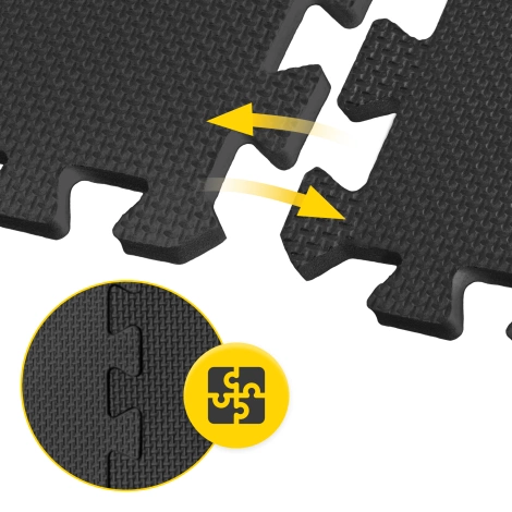 Ochranná podlaha do posilovny PUZZLE 30 x 30 cm 24 ks