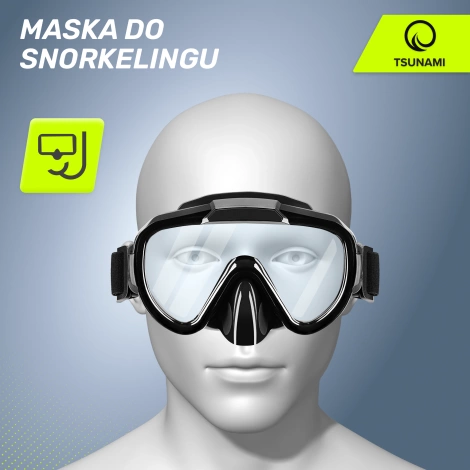 Potápěčská maska na šnorchlování TSUNAMI
