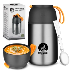 Termoska na jídlo z nerezové oceli 720 ml stříbrná