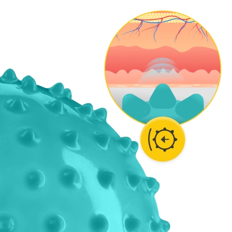 Rehabilitační míček s bodlinkami 20 cm
