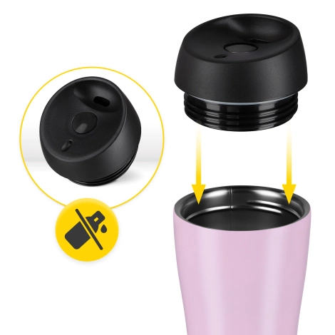 Termohrnek Mountain Goat TRAVEL 380 ml růžový