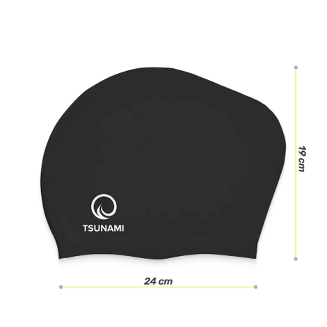 Plavecká čepice unisex TSUNAMI černá