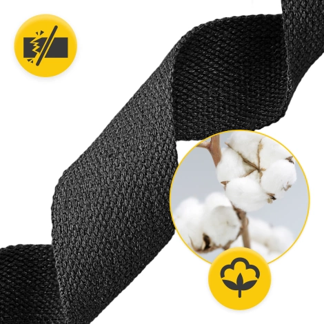 Popruh na jógu černý