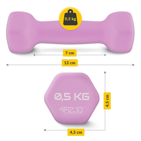 Jednoruční činky Classic 2 x 0,5 kg