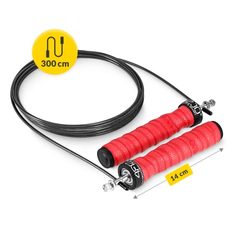 Boxerské švihadlo se zátěží 3 m červené