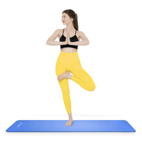 Podložka na cvičení YOGA MAT NBR 1 cm 180 × 60 × 1 cm modrá