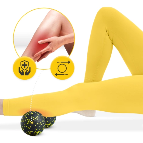 Dvojitý masážní míček EPP 12 cm