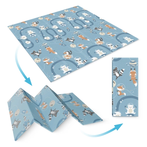 Skládací vzdělávací podložka XXL "Království a Kosmos" 200 x 180 cm