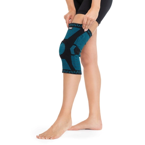 Elastická bandáž na kolenní kloub XL modrá