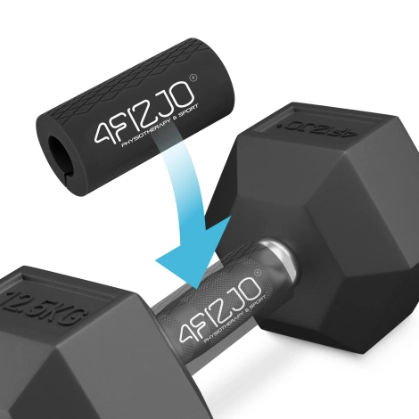 Úchyty na vzpěračskou tyč černé