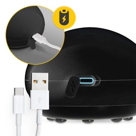 Elektrická masážní baňka černá